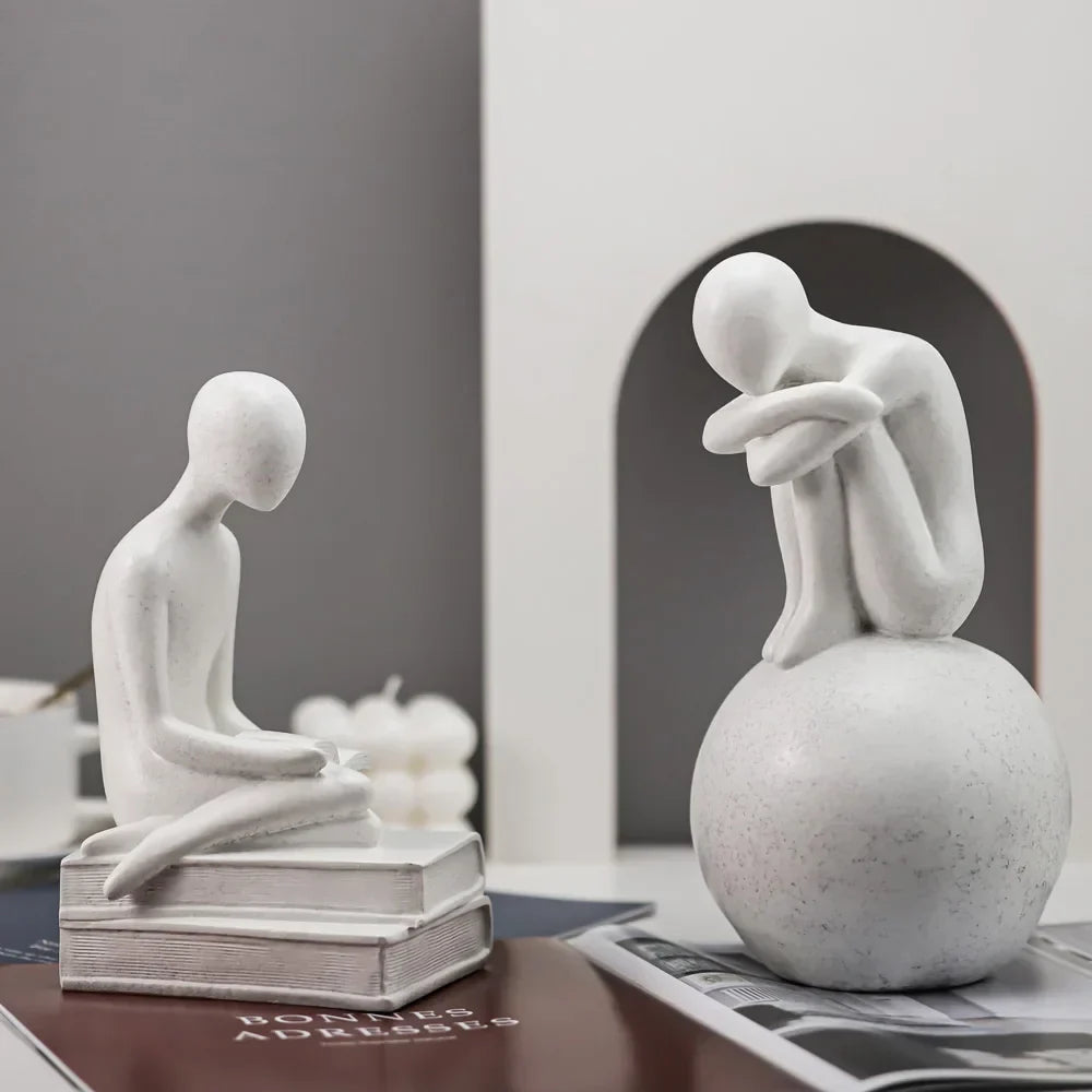 Decorbites™ Abstrakte Menschen Harz-Statuen-Set für moderne Heimdekoration