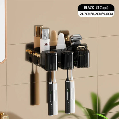 Decorbites™ Umgekehrtes Zahnbürstenhalter mit automatischer Zahnpasta-Presser & Make-up-Aufbewahrungsregal