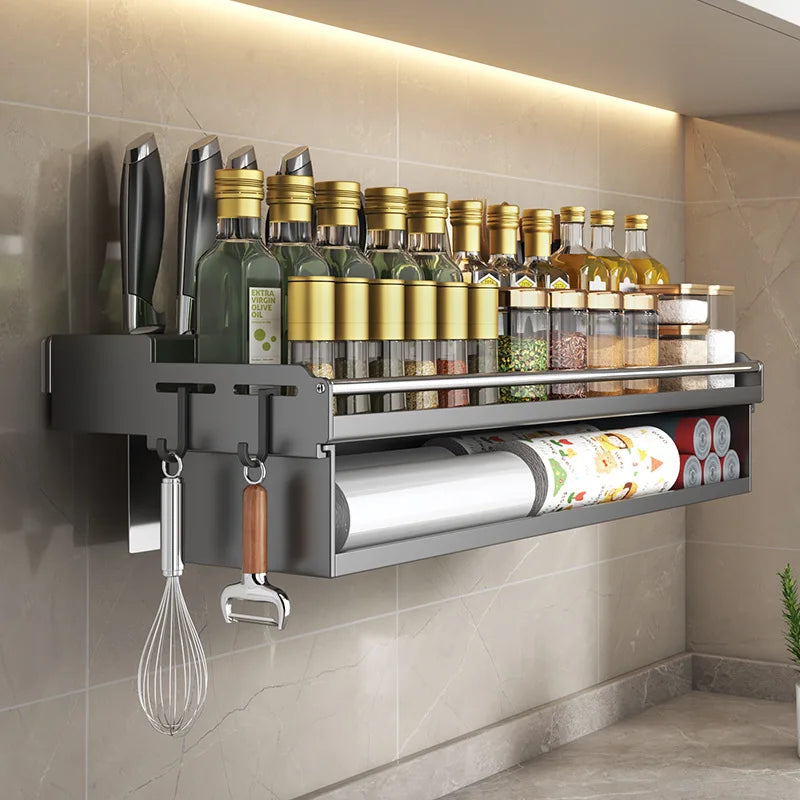 Metal Wall Spice Rack