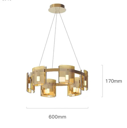 Decorbites™ Elegante Rauchglas-Hängelampe Deckenbeleuchtung für Esszimmer Wohnzimmer Schlafzimmer
