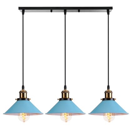 Decorbites™ Industrielle Nordische Pendelleuchten mit Mehrfarbiger Lampenschirm für Küche und Esszimmer