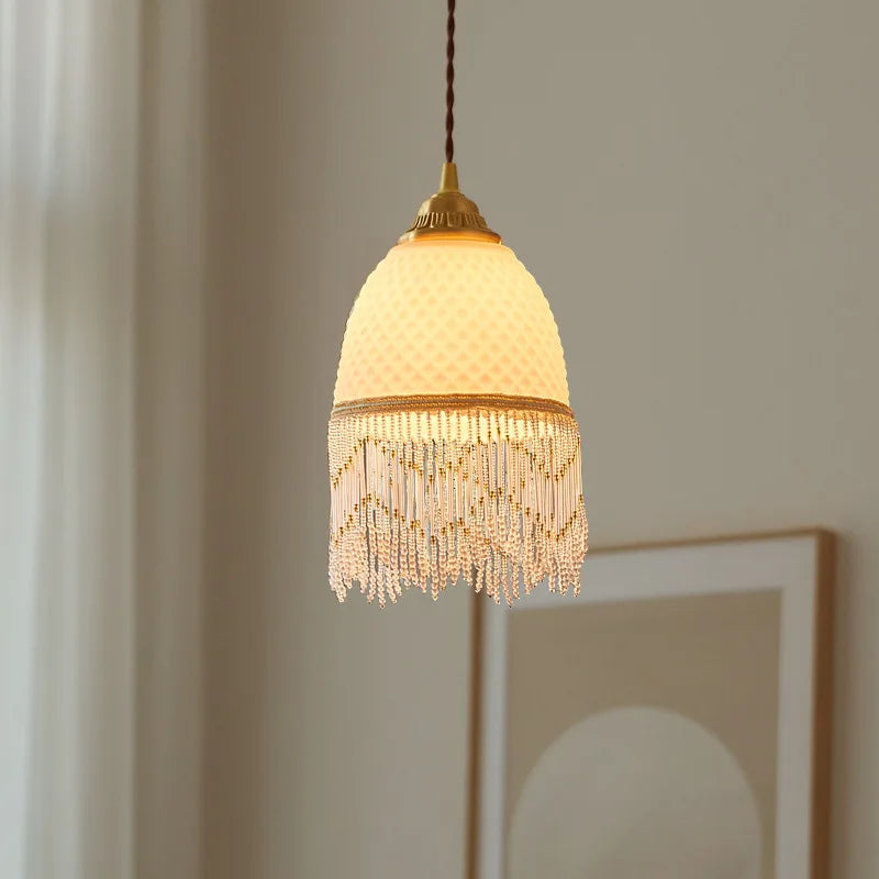 Decorbites™ Glas-Tassel-LED-Pendantleuchten für Wohnzimmer, Esszimmer und Schlafzimmer, Retro-Stil-Leuchten