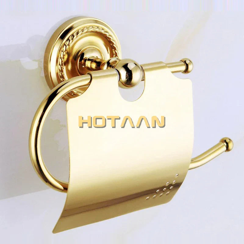 Gold Brass Accessory Set