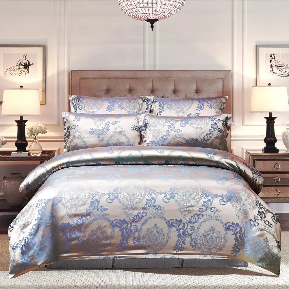 Decorbites™ Jacquard-Luxus-Bettwäsche-Set - King-Size-Daunenbettdecke & Bettdecken - Hochwertige Heimtextilien
