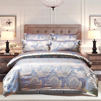 Decorbites™ Jacquard-Luxus-Bettwäsche-Set - King-Size-Daunenbettdecke & Bettdecken - Hochwertige Heimtextilien