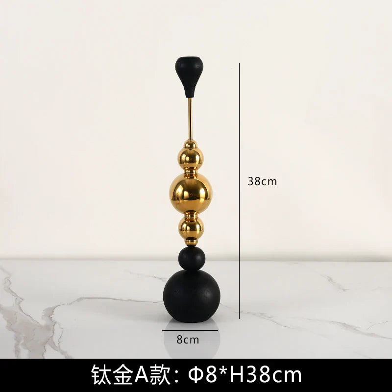 DecorBites™ Goldener Kerzenständer aus Edelstahl für Hochzeitsdeko