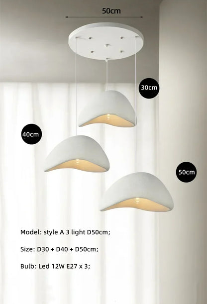 Decorbites™ Japanischer Stil Wabi-Sabi LED-Hängeleuchter für die Dekoration von Wohnzimmer, Esszimmer oder Bar