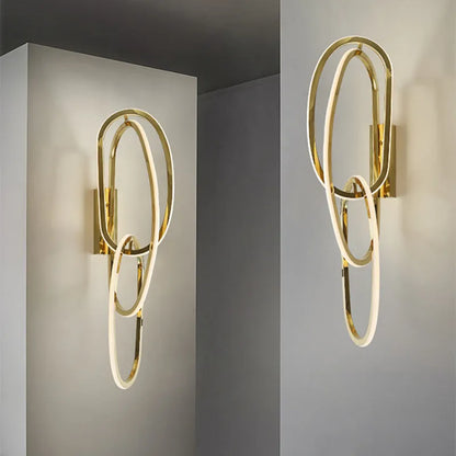 Decorbites™ Gold LED Wandarmatur dimmbare Beleuchtung polierter Stahl moderne Leuchten