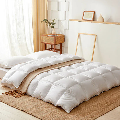 Decorbites™ Luxus-Baumwollbezug Weiße Daunenbettdecke, Überdecke für 5-Sterne-Hotels