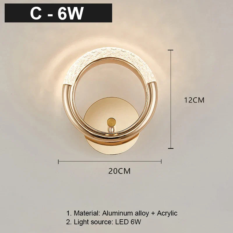 Decorbites™ Kristall-LED-Wandleuchte: Moderne nordische Wandlampen für Wohnzimmer- und Schlafzimmerdekoration