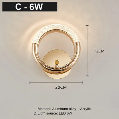 Decorbites™ Kristall-LED-Wandleuchte: Moderne nordische Wandlampen für Wohnzimmer- und Schlafzimmerdekoration