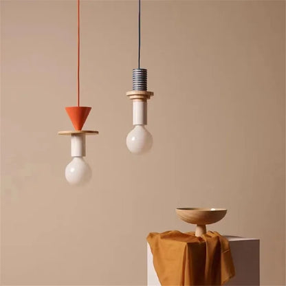 Decorbites™ LED Holz-Hängeleuchte: Nordisches Design, Kawaii-Schlafzimmer-Dekorleuchte