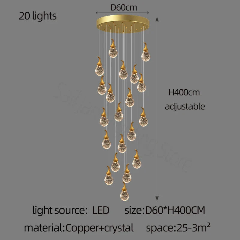 Crystal Gourd Chandelier