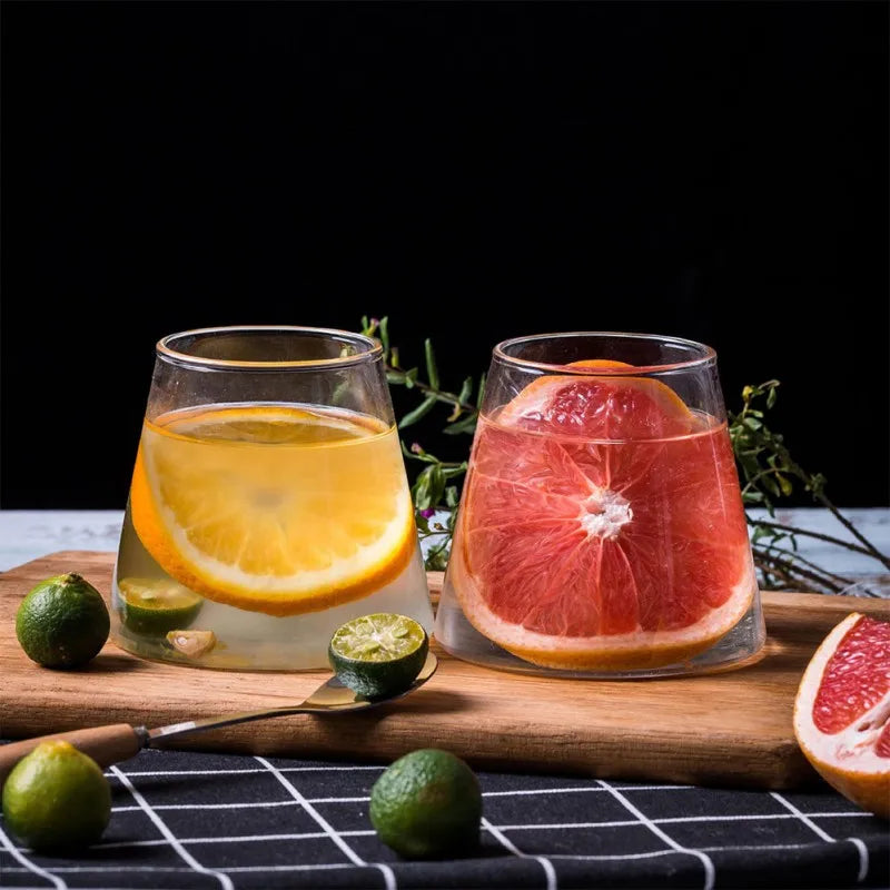 Decorbites™ Fuji-Berg-Glas-Getränkegeschirr für Weihnachten, Wasser, Bier, Saft, Kaffee, Whiskey, Wein