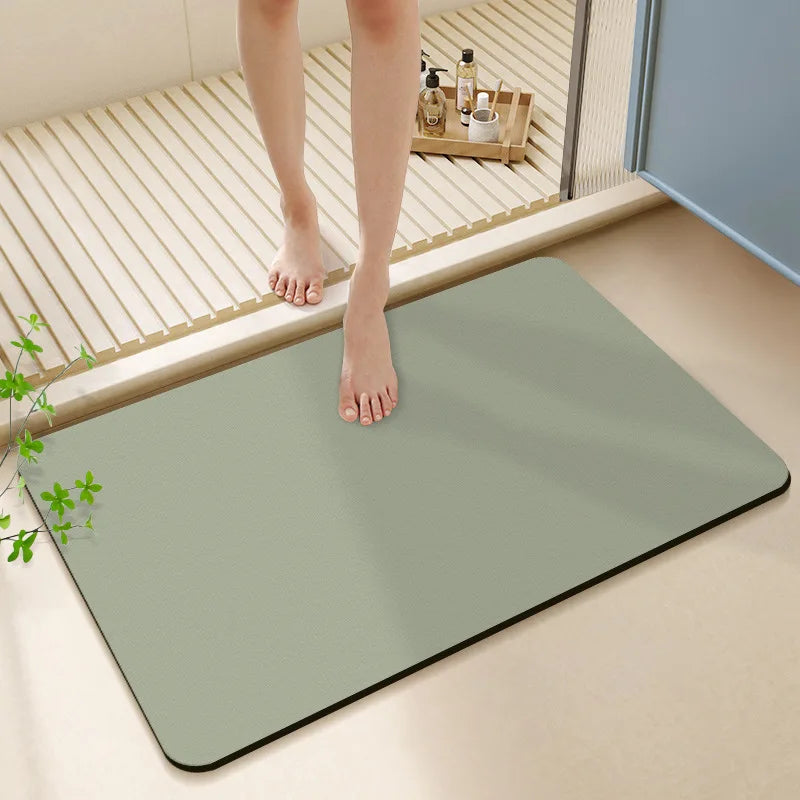 Decorbites™ Diatomeenerde-Badteppich: Super saugfähige rutschfeste Matte für Badezimmer & Toiletten