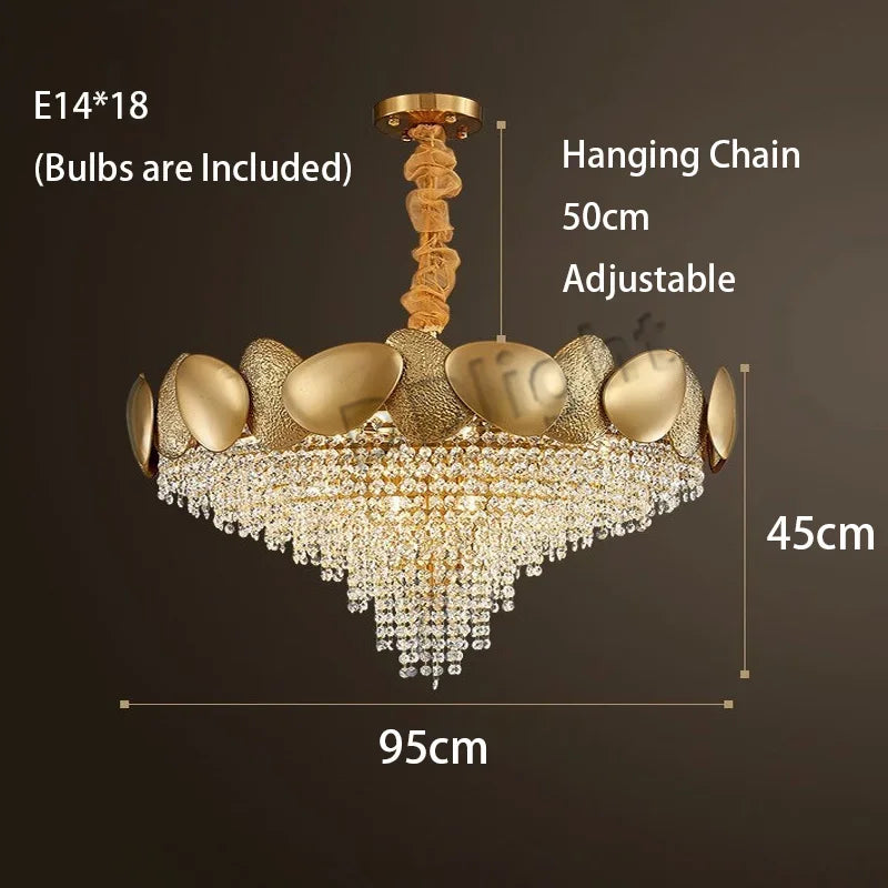 Decorbites™ Kristall-Quasten LED-Hängeleuchter | Moderne Luxus-Deckenleuchte für das Wohnzimmer