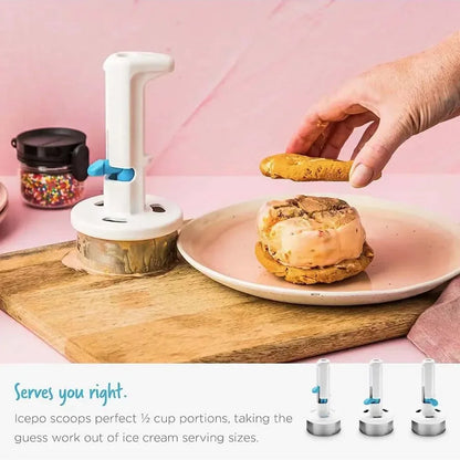 Decorbites™-Eisportionierer: Mühelos Portionieren für perfekte Eiscreme-Sandwiches