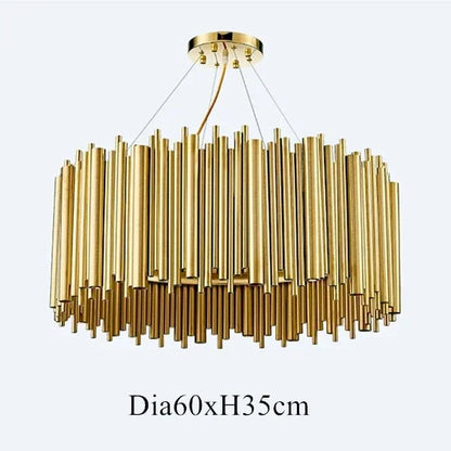 Decorbites™ Gold Brubeck LED-Hängeleuchte - Stilvolle Aluminiumlegierung-Rohr-Aufhängungslampe