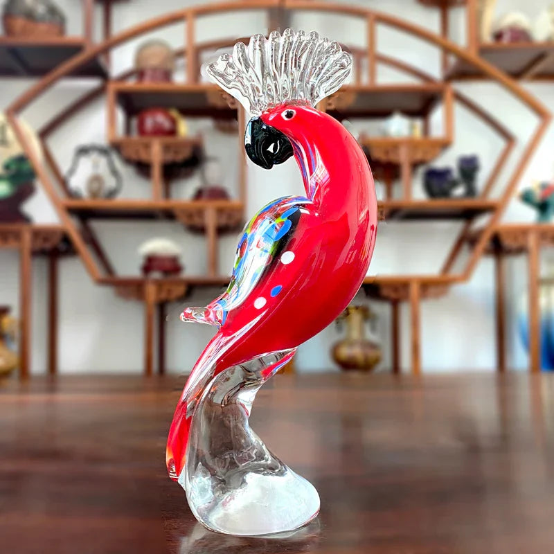 Decorbites™ Handgefertigte Kristall-Sikahirsch-Figur aus Blasglas Tierhandwerk Wohnungsdekoration