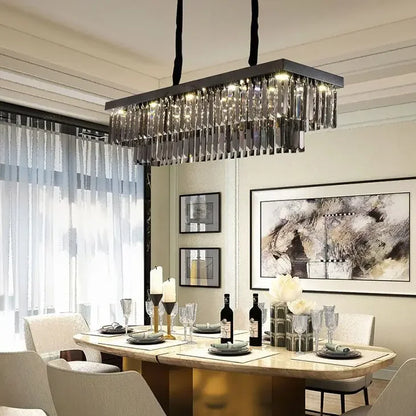 DecorBites™ Gold Crystal Chandelier for Living Room Bedroom Decor