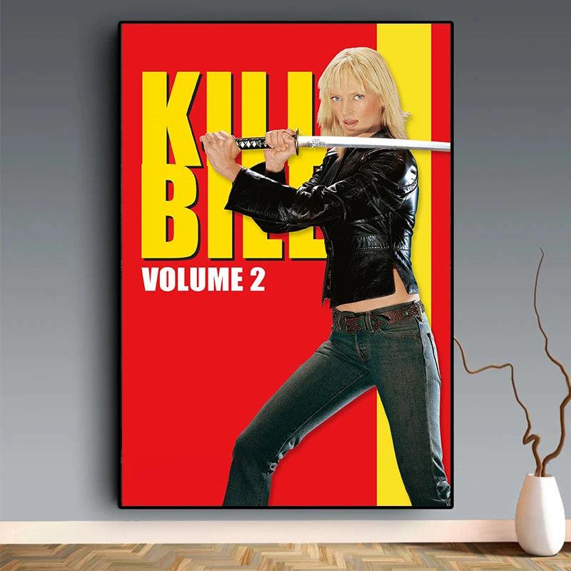 Classic Hot Movie Kill Bill Poster Film Canvas Painting Modern Wall Art Prints Bedroom Study Studio Living Room Home Decoration