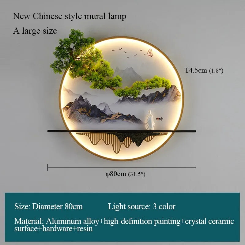 Gold Mural LED Sconce