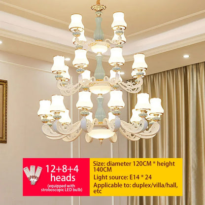 Decorbites™ Deluxe Duplex Wohnzimmer-Kronleuchter – Elegante Villa- & Hotel-Pendantbeleuchtung