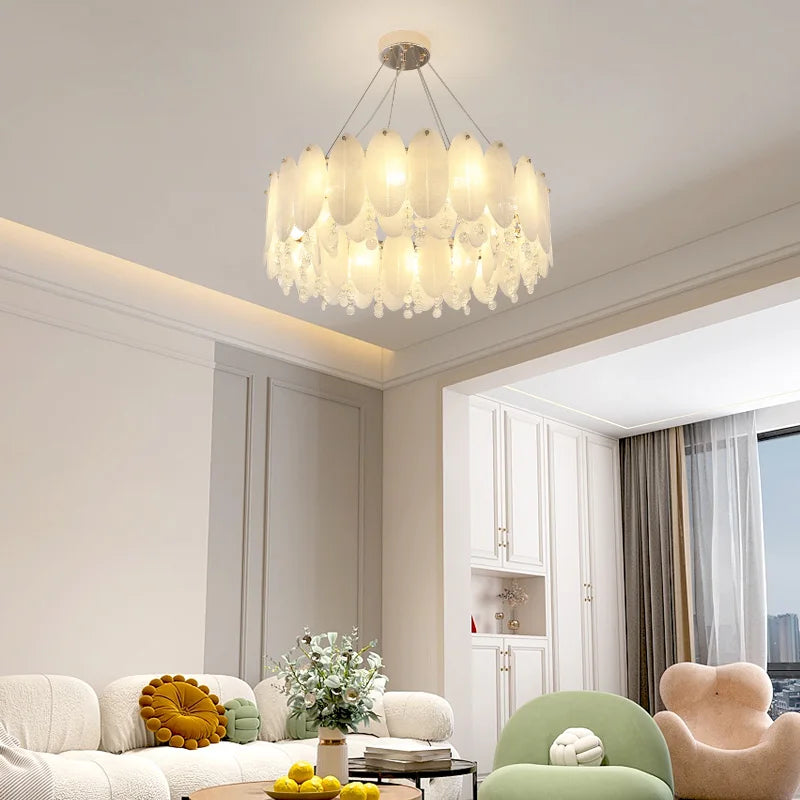Decorbites™ Sahne-Wind-LED-Kronleuchter für das Schlafzimmer, Wohnzimmer und Kinderzimmer
