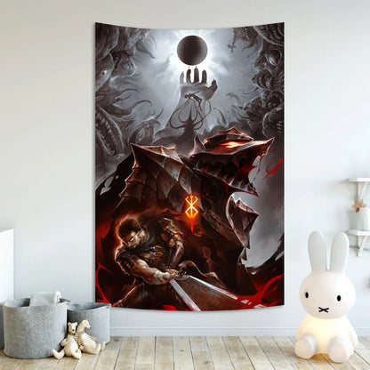 DecorBites™ Berserk Sacrifice Tapestry Hanging for Home, Bar, Cafe | Aesthetic Wall Decor
