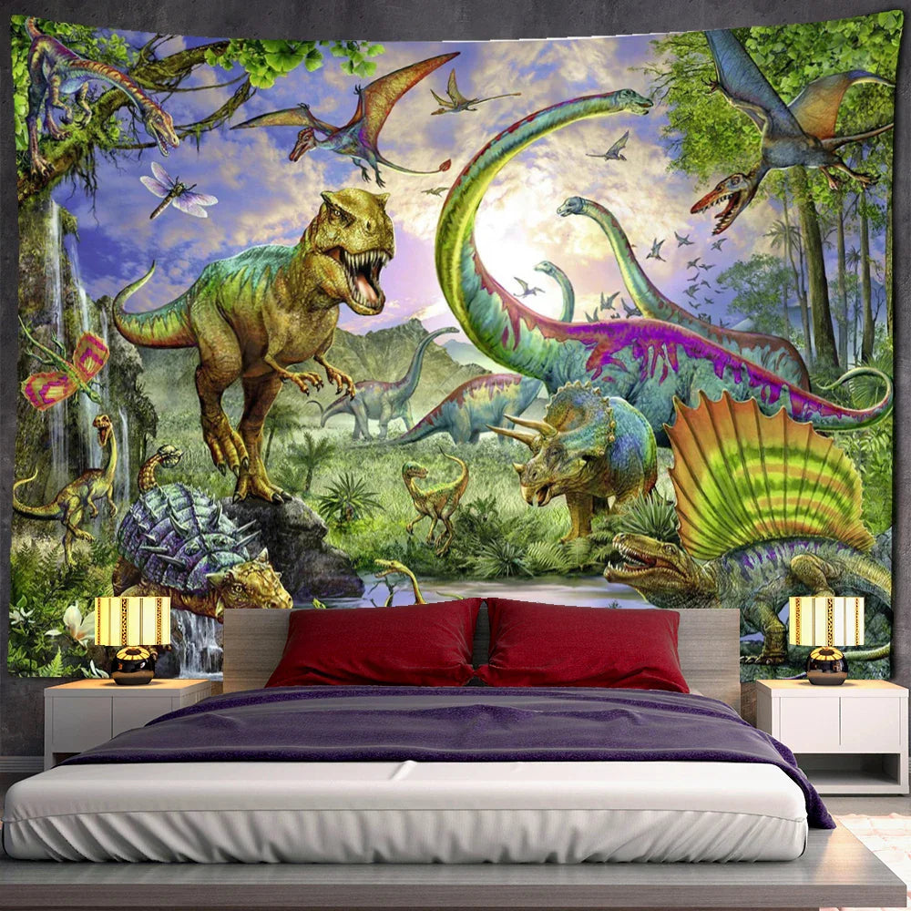 Decorbites™ Dschungel-Tier-Teppich-Wandbehang: Boho-Stil Heimdekoration & Kinderzimmer-Kunst