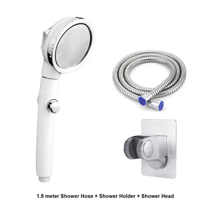 DecorBites™ 3-Mode High Pressure Shower Head with Hose - Water Saving Nozzle