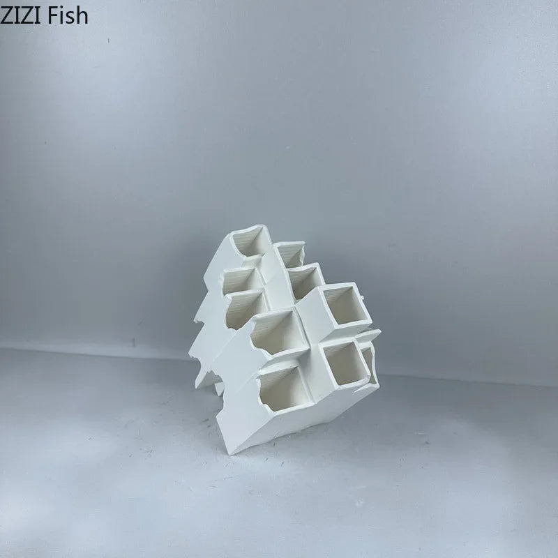 Decorbites™ Geometrische Keramik-Schreibtisch-Dekoration Minimalismus-Skulptur Raum-Dekoration