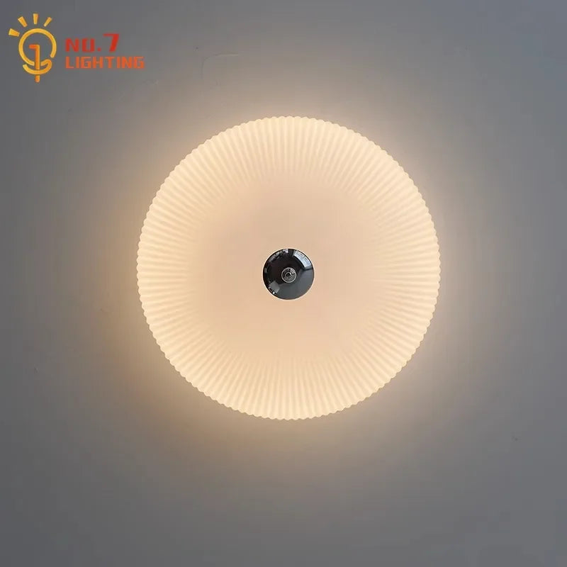 Decorbites™ Cremeglas-Runde Deckenleuchten | Moderne LED-Innenbeleuchtung | Beleuchtung für Schlafzimmer, Arbeitszimmer, Balkon
