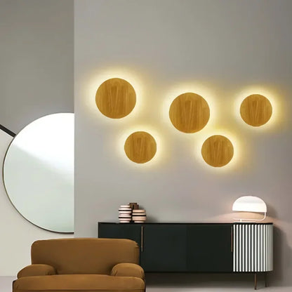 Decorbites™ LED-Holz-Wandleuchten Modern Minimalistisches Wohnzimmer-Schlafzimmer-Dekor