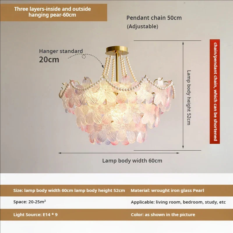 Decorbites™ Blattloser Kristall-Lüster: Moderne französische Beleuchtung für Wohnzimmer und Schlafzimmer