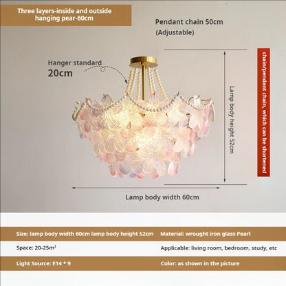 Decorbites™ Blattloser Kristall-Lüster: Moderne französische Beleuchtung für Wohnzimmer und Schlafzimmer