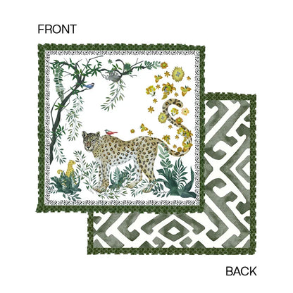 Decorbites™ Leopardmuster & Vintage-Geometrie Bolster-Kissenbezug 30x65 cm