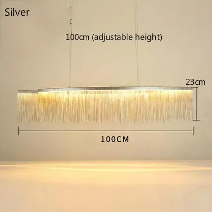 Aluminum Waterfall Pendant Light