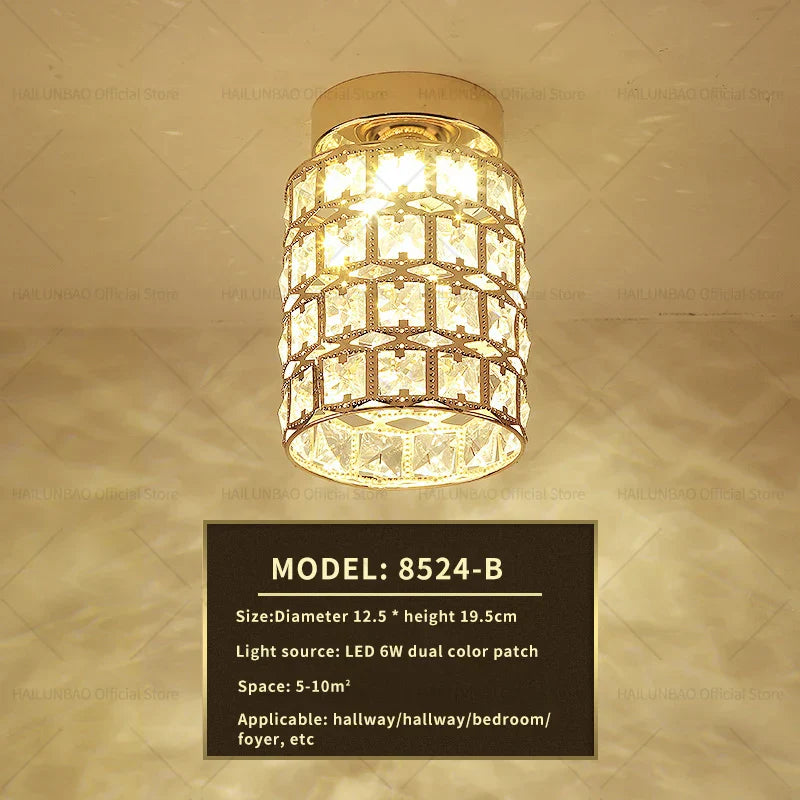 Decorbites™ Elegante Kristall-Deckenleuchte für Eingangsbereich, Treppenhaus und Flur