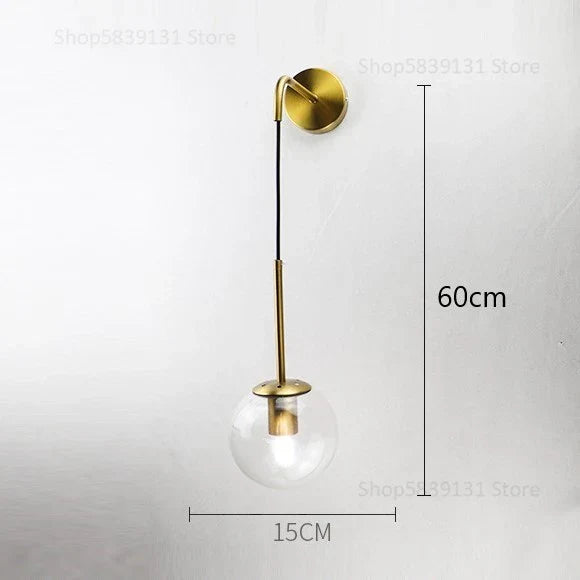 Decorbites™ Glas-Kugeln-Wandlampe – Nordisch-retro LED-Beleuchtungskörper