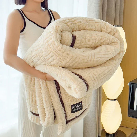Decorbites™ Flauschige Fleece-Decke für Bett und Sofa-Abdeckung Glade Gemütliche Wärme-Decke