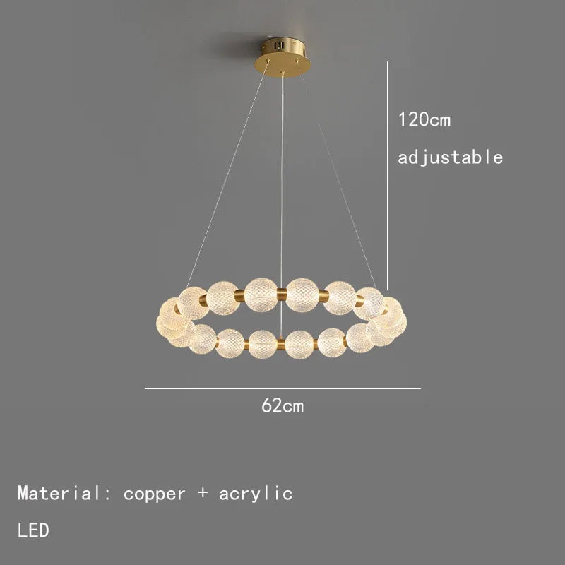 Decorbites™ Acryl-LED-Kronleuchter: Moderne Pendelleuchte für das Wohnzimmer