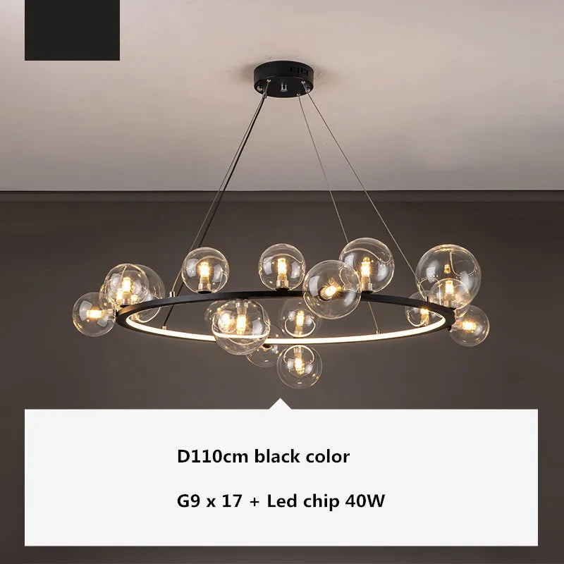 Decorbites™ Glasballen-G9-LED-Kronleuchter: Modernes minimalistisches nordisches Design