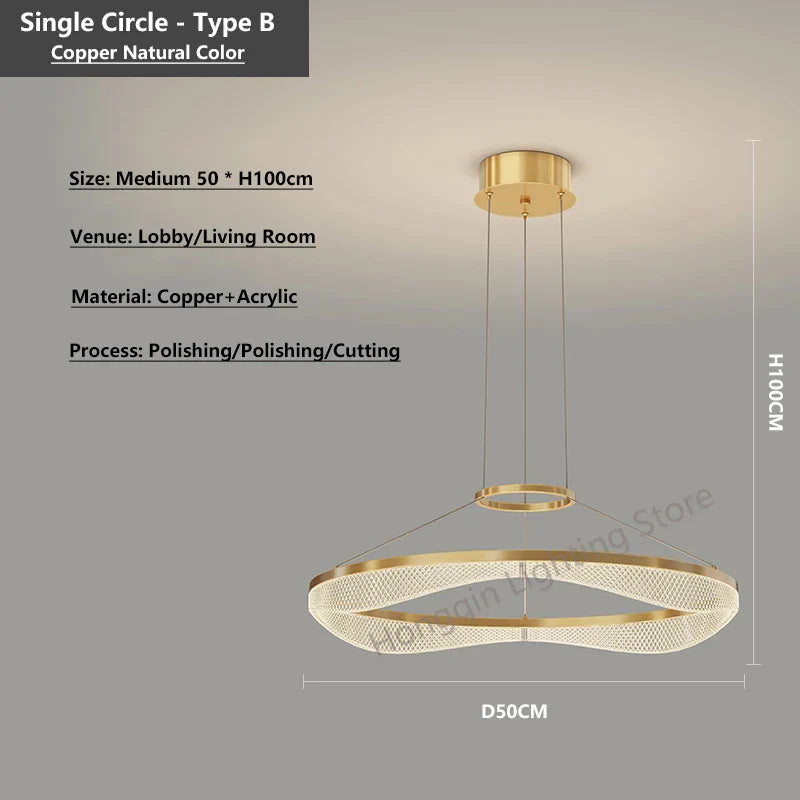 Decorbites™ Acryl Wohnzimmer Kronleuchter Pendellampe LED Hängelampe