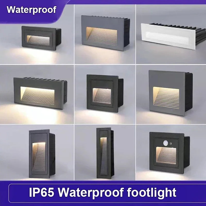 Decorbites™ LED eingelassene Wandlampe für Außentreppen & Stufen, IP65 wasserdicht