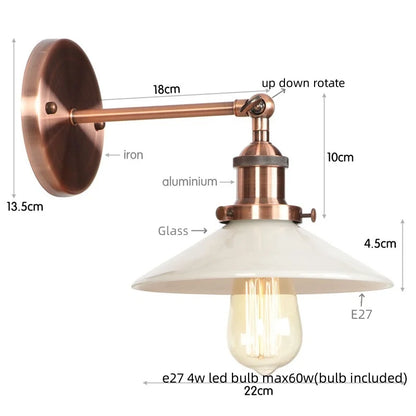 DecorBites™ LED Wall Lights: White Class Fixtures for Kitchen, Reading, Bedside Lamparas