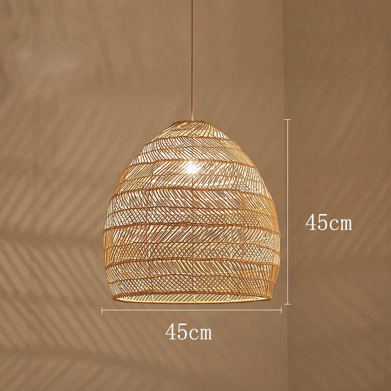 Handmade Chinese Style Rattan Pendant Light