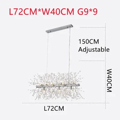 DecorBites™ Dandelion Chandelier LED Pendant Lamp for Dining Room, Bedroom, Shops