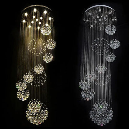 Decorbites™ Kristall-LED-Kronleuchter für große Villendeckenbeleuchtung & elegante Heimdekoration