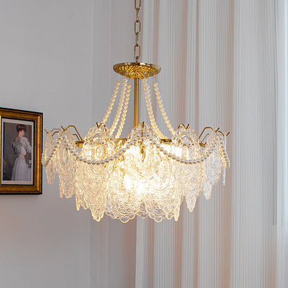 Decorbites™ Klar-Glas-LED-Kronleuchter: Moderner französischer Stil für Wohnzimmer, Schlafzimmer, Küche.